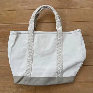 새상품급 L.L.Bean 화이트 토트백 엘엘빈