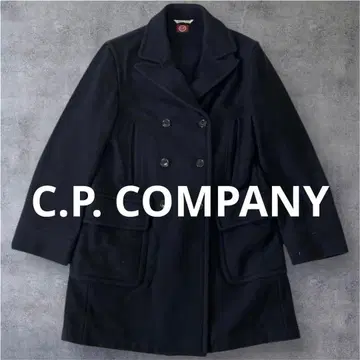 C.P. COMPANY 블랙 피 코트 90s 이탈리아제
