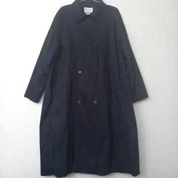 SO 에스오 롱 코트 네이비 스텐카라 코트 더블 브레스트