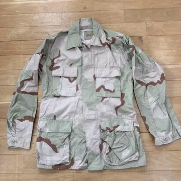 미군 카모플라주 밀리터리 자켓 SMALL-LONG
