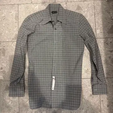 톰포드 체크 무늬 긴팔 셔츠