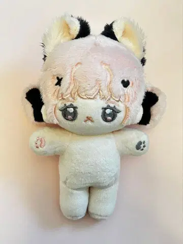 미사용 새상품급 무속성 봉제 인형 10cm 라즈베리 크림