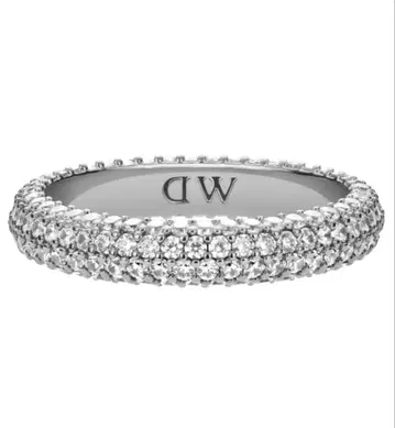 PAVE CRYSTAL PENDANT RING 여성용 반지 실버 48