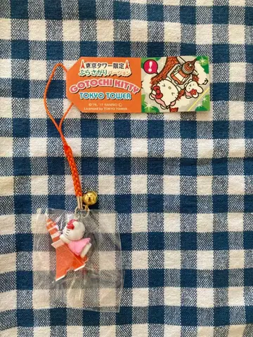 지역 한정 키티 스트랩 도쿄 한정판 도쿄 타워 버전 미사용 새상품