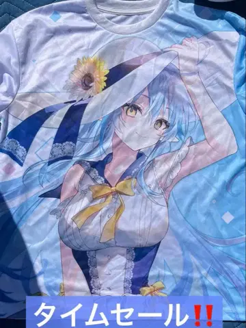 네포라보 GIGO 한정판 콜라보 T셔츠 유키하나 라미