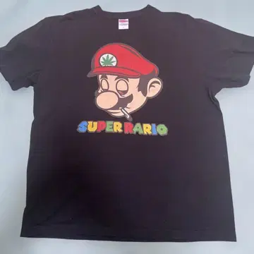 마리오 마리화나 패러디 T셔츠