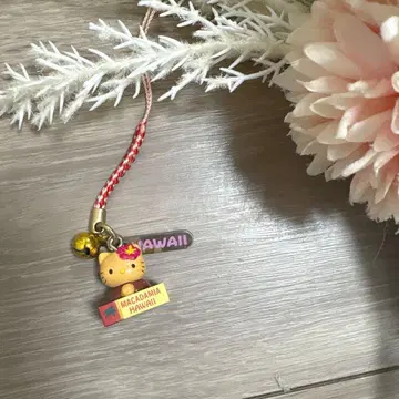 지역 한정 키티 하와이 USA 한정판 키티 스트랩 키링