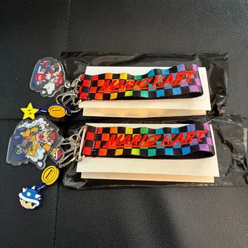 USJ 25주년 마리오 카트 콜렉터블 키체인 마리오 쿠파 2개 세트