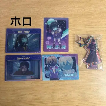 밀키 웨이 클리어 카드 아크릴 키링 마키나 맥스 카트 홀로