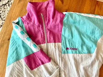 Kappa 카파 컬러 블록 점퍼 나일론 자켓 블루종