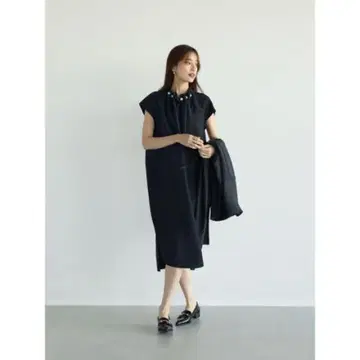 Vin 펄 넥 프렌치 슬리브 원피스 졸업 입학 원피스