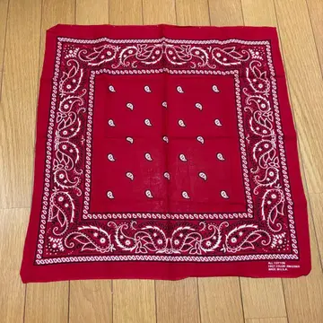 [ 미국제 ] 60s 60년대 빈티지 반다나 편직 레드 빨간색 레어