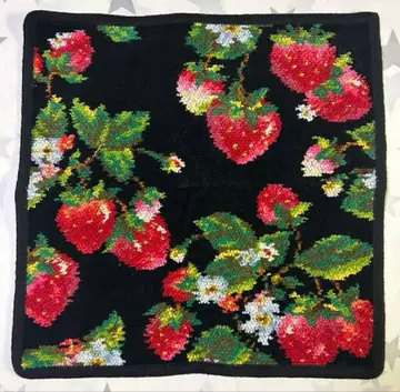 FEILER 손수건 스트로베리 필드 블랙