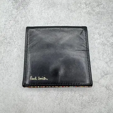 Paul Smith 폴스미스 코인 케이스 동전 지갑 멀티 스트라이프 블랙