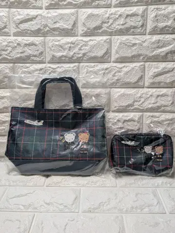 탑승자 한정판 JALx 파밀리아 토트 파우치 세트