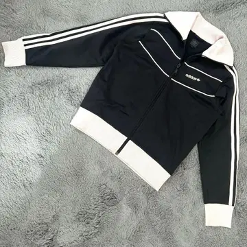 레어 adidas 90s 트랙 자켓 블랙 핑크 L 블랙 택