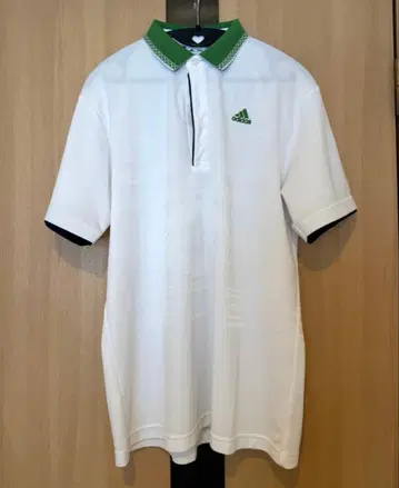 adidas 골프 피케 셔츠 XXL 화이트/그린