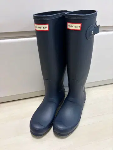 헌터 롱부츠 장화 레인부츠 네이비 23.5~24.5cm