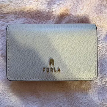 FURLA 훌라 명함지갑 카드 케이스 화이트 가죽