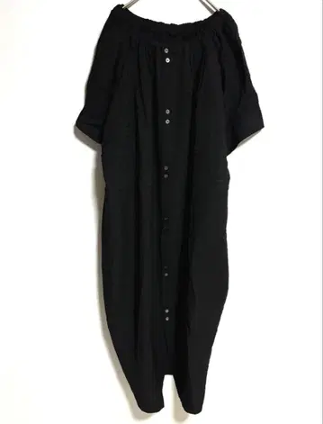 Jena espace merveilleux 블랙 셔츠 원피스 프리