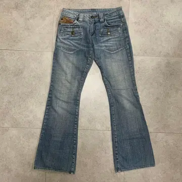 부츠컷 데님 플레어 데님 라이트 블루 y2k archive