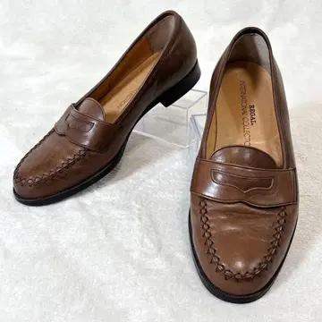 REGAL 코인 로퍼 24EE 브라운 천연 가죽 가죽 넓은 구두