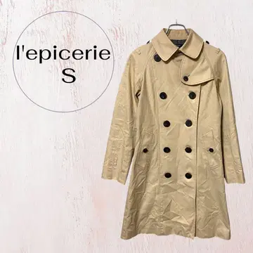 레피쓰리 트렌치코트 베이지 36 롱 더블 캐주얼