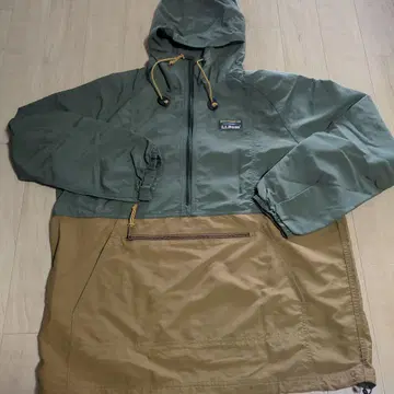LLBean 마운틴 후드티 올리브 그린/베이지