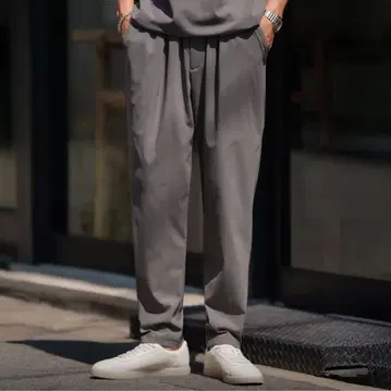 SUAVELE 레귤러 테이퍼드 팬츠 SV-0199 charcoal