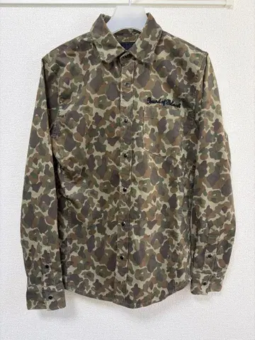 MURDER LICENSE 카모 패턴 긴팔 셔츠 사이즈 44