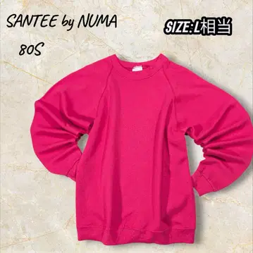 SANTEE by NUMA 맨투맨 핫핑크 래글런 80s USA