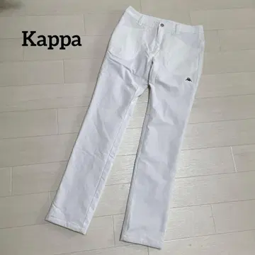 카파 골프웨어 팬츠 바지 로고 와펜 화이트 포켓 M 사이즈