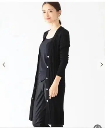 데밀룩스 빔즈 블랙 롱 가디건