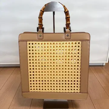 UNITEDARROWS TOKYO 라탄 가죽 백 대나무 핸들