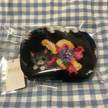 미개봉 새상품 FEILER 페이러 몽쁘띠샤 웹 한정판 파우치 블랙