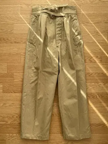 LENO 더블 벨트 구르카 팬츠 치노 명작 구르카 트라우저 새상품급