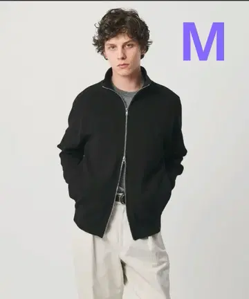 UNITED ARROWS 아제 드라이버즈 니트 블랙 사이즈:M