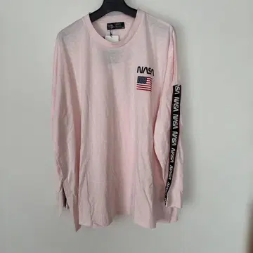 NASA 핑크 긴팔 티셔츠