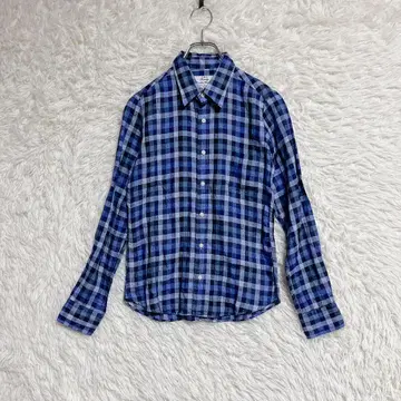 [ FAIRFAX ] 알비니 체크 셔츠 (38) 린넨 100% 긴팔