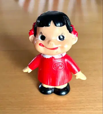 페코짱 인형 소프트 비닐 원아복 후지야 당시 물품 레어 9cm