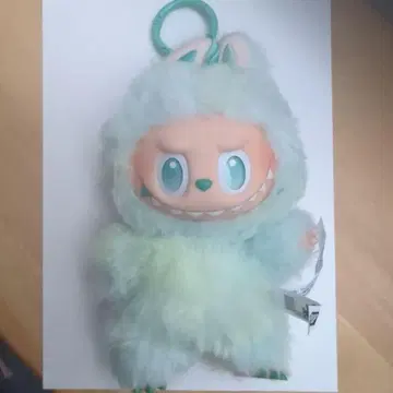 러브브 Labubu 민트 그린 봉제 인형 약 15cm