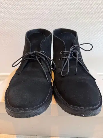 클락스 오리지널스 데저트 부츠 블랙