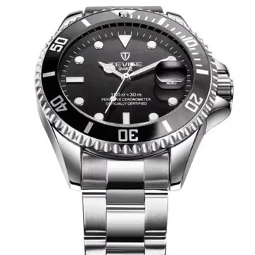 다이버즈 손목시계 남성용 워치 쿼츠 블랙 42mm