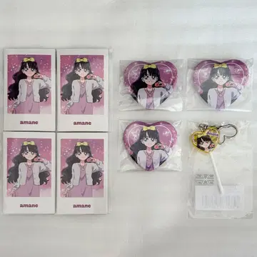 프리큐어 마루이 카사이 아마네 캔뱃지 폴라샷 키링