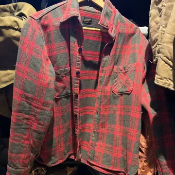 Tenderloin 격렬하게 멋진 레어 체크 플란넬 셔츠 M