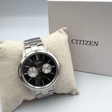 시티즌 컬렉션 멀티 달력 손목시계 에코 드라이브 솔라 충전 박스 포함