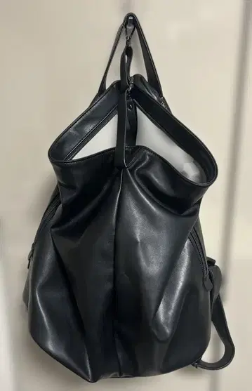 그랑 그레이스 블랙 가죽 백팩 백팩