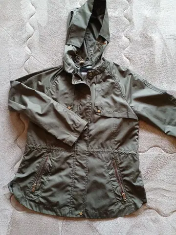 유나이티드 애로우즈 후드 부착 자켓 올리브 그린 카키