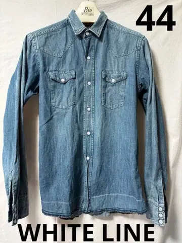 WHITE LINE 44 S 화이트라인 grounded LTD 셔츠