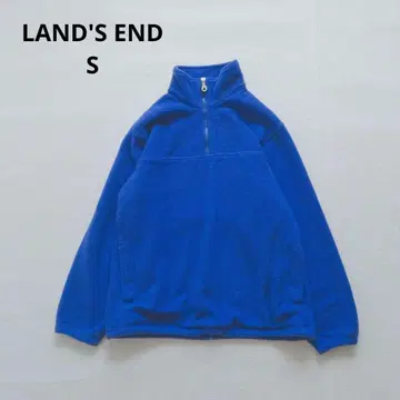 LAND'S END 랜즈 엔드 플리스 하프 지퍼 S